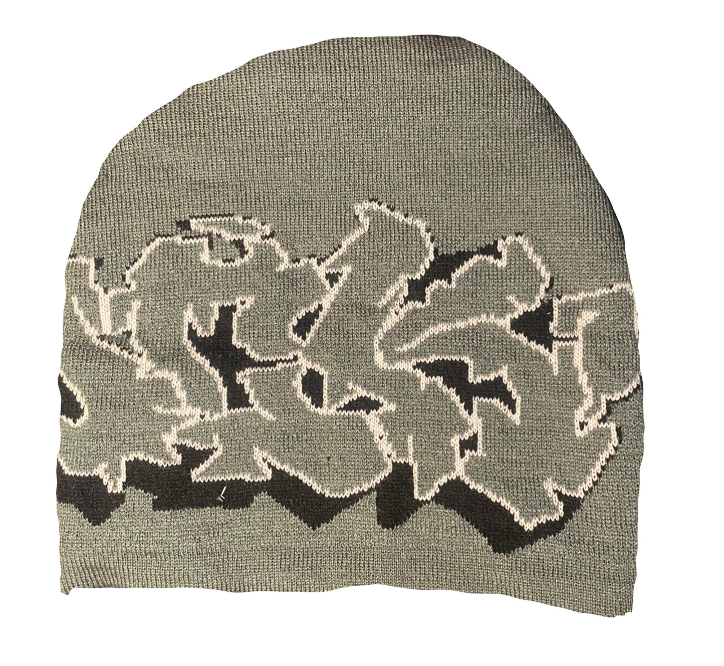 Grey Letters Beanie
